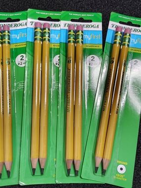 Ticonderoga "MY FIRST" #2 Beginners Pencils Lot 33306 DIXON New
